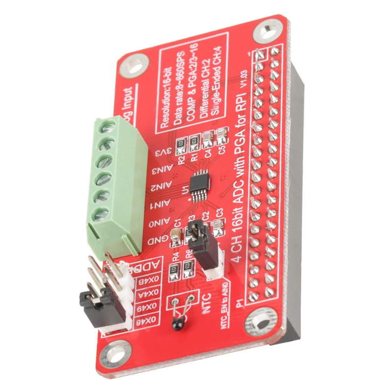 16 Bit ADC Analog to Digital Converter Module with I2C