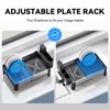 Urackify Expandable Dish Drying Rack, Stainless Steel Dish Rack with