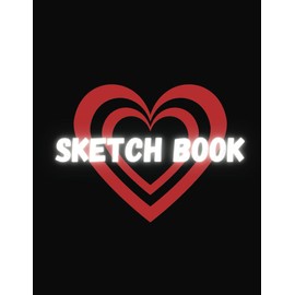Sketchbook for valentine: Large Sketch Pad for Kids on Valentine’s Day with Blank Paper for Drawing and creative doodles fly. (8.5 x 11) inches.
