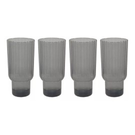 Home Ideas Set 4 Vasos High Ball De Acrilico Lines 650 Ml C/u Cs-029