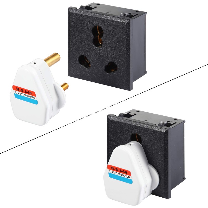 5 Amp Round Pin Plugs Mains Plug 3 Pin Lighting
