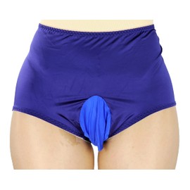 Mona's Choice Strethcy - Bragas de satén para hombre, Azul, One Size