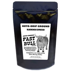 Fast Bull Ground Coffee - Ultra Strongest Coffee (Auto-Drip Grind)