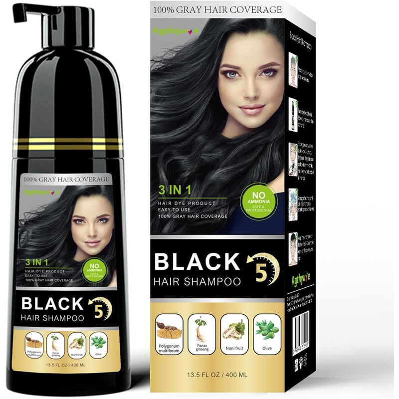 Tinte para El Cabello Negro Semipermanente 3 En 1-13.5 Fl