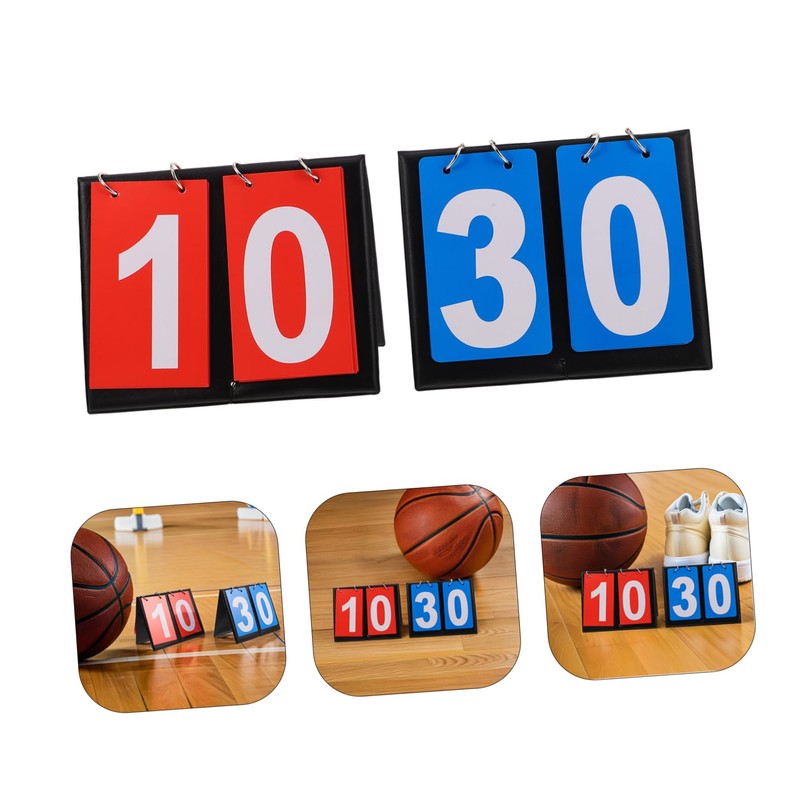WHAMVOX 2pcs Durable Dual Sided Score Keeper for Basketball Volleyball