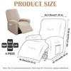 BOUFEIDA 4-Piece All-Inclusive Armchair Cover, Relaxing Chair, Stretch Cover with