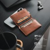 VULKIT Slim Minimalista Tarjetero RFID Bloqueo Tarjetero de Piel Cartera