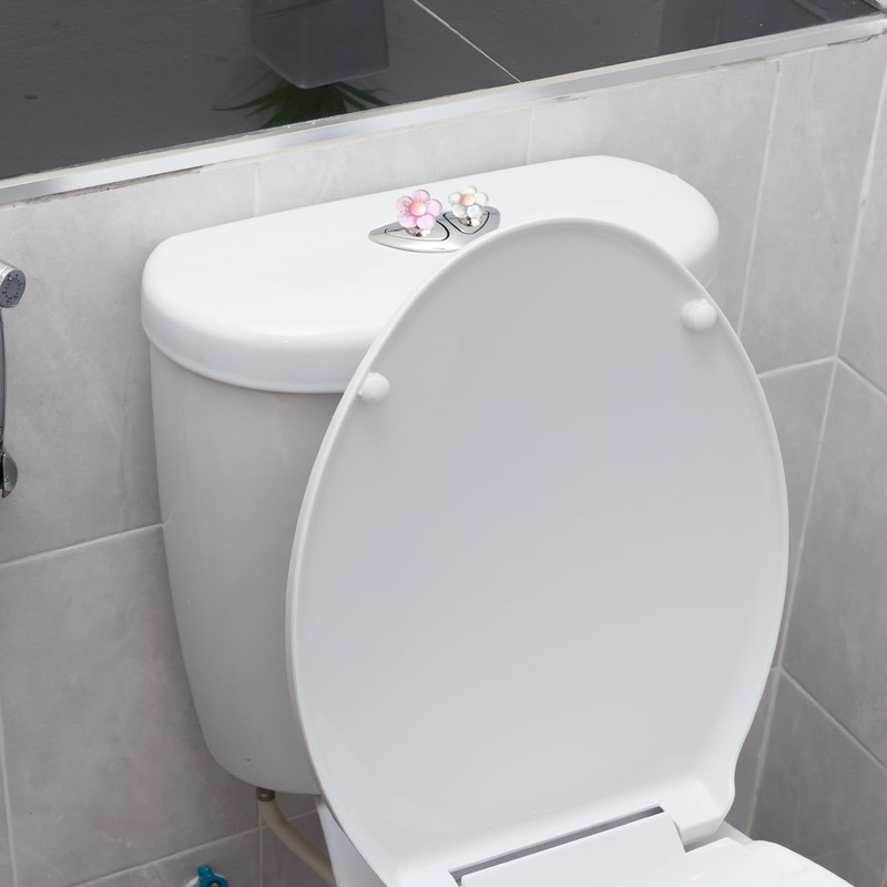 Toilet Flush Button Pusher, Flower Shape Flush Button, Creative Push