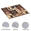 Dish Drying Mat Retro Coffee Pattern for Kitchen Counter Absorbent