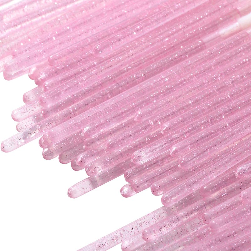 100 Pieces Lipstick Wands Disposable Lip Gloss Cosmetic Applicator Ctystal