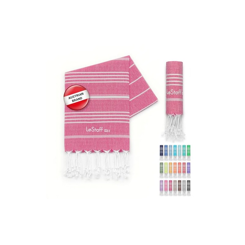 LeStoff Premium Hammam Towel - 100% Organic Cotton - Pre-washed