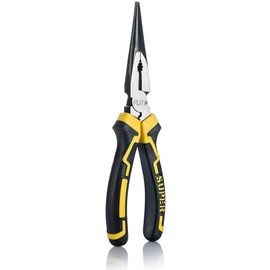 6" Long Needle nose Pliers with Side Cutter|Forged from Carbon Steel |Specially Designed for Bending Wire/Jewelry Making/Small Object Gripping/Working in Tight Areas