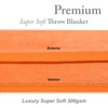 Snug Rug Premium Super Soft Fleece Throw Blanket, Mandarin 150