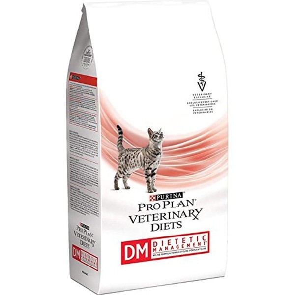 Purina Pro Plan Veterinary Diets DM Dietetic Management Feline Formula Dry Cat Food, 6 lbs.