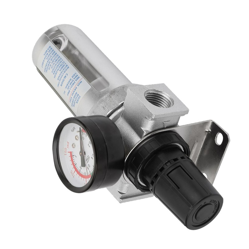 BSP 1/2" Air Compressor Moisture Water Trap Filter Regulator with
