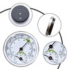 Nizirioo Analogue Thermometer Hygrometer 2-in-1: 3 Pieces Temperature and Humidity