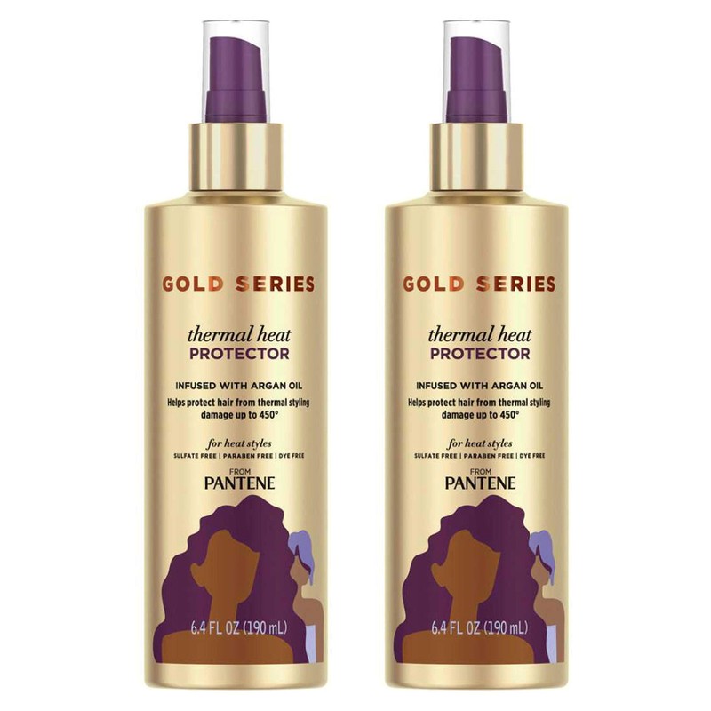 Pantene Gold Series Protector térmico de calor, bomba de 6.4