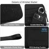 DOB SECHS Small Quilted Wristlet Wallet for Women RFID Nylon