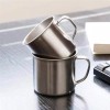 Tsyware 10 Pcs of Stainless Steel Coffee Tea Cup with