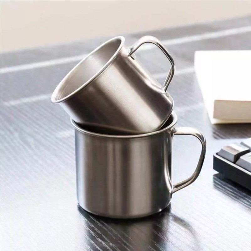 Tsyware 10 Pcs of Stainless Steel Coffee Tea Cup with