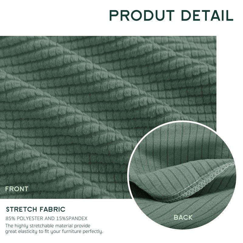 Hokway Stretch Couch Cushion Slipcovers Reversible Cushion Protector Slipcovers Sofa