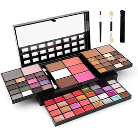 74 Colors Makeup Kit for Women Full Kit All in One Makeup Kit including 36 Eyeshadow Makeup,16 Lip Gloss,12 Glitter Cream, 4 Concealer, 3 Blusher,1 Bronzer, 2 Highlight and Contour