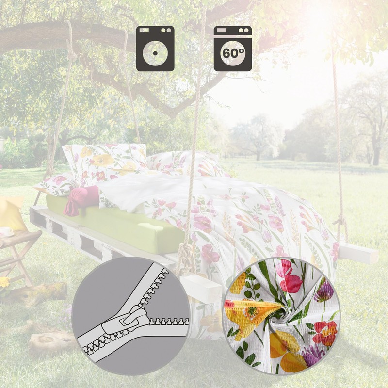 Erwin Müller 508795 Seersucker Bed Linen 135 x 200 cm