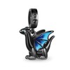 GNOCE Little Black Dragon Pendant Charm Sterling Silver Dragon Dangle