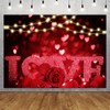 HQM Rose Bokeh Glitter Red Love Heart Theme Photo Backgrounds