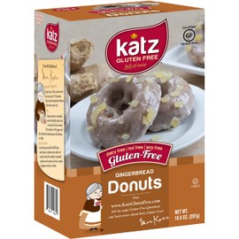 Katz Gluten Free Gingerbread Donuts | Dairy Free, Nut Free, Soy Free, Gluten Free | Kosher (6 Packs of 6 Donuts, 10.5 Ounce Each)