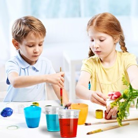 Epoxy Resin Mixing Cups, Pack of 30 Mixing Cups with Scale, 240 ml Paint Mixing Cup, Colour Mixing Cup, Plastic Measuring Cup, for Mixing Liquids, Resins, Colours (Reusable)