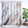 Ulticool Shower Curtain - Marble Waves Brown Sepia - 180