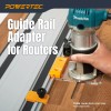 Powertec Router Guide Rail Adapter for Makita RT0701C, XTR01Z, DRT50