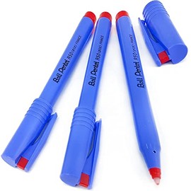 Pentel - R50 Ball - Flüssigtinte Tintenroller - Retro Edition - Rote Tinte/Violet Body - 3 Stück