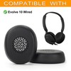 Evolve Replacement Ear Pads Compatible with Jabra Evolve 10 Wired