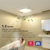 FWASTT Bathroom Exhaust Fan with Light UL and HVI Certified