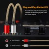 2RCA to 2RCA Cable 12ft, Hanprmee Gold-Plated [Copper Shell] [Heavy