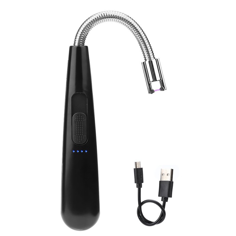 360° Rotatable Electric Arc Lighter Flameless USB Pulse Lighter Wind