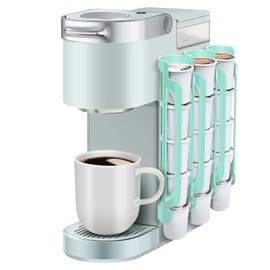 K Cup Holder for Keurig: Coffee Pod Holder for Counter Small Space - Kcup holders for Wall Mount (3, Oasis Blue)