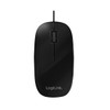 LogiLink ID-0063 optische Maus im flachen Design (1000dpi) schwarz