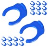 Qrity Pack of 20 Small Clip 3/8 Inch Locking Clips