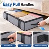 2 Pack Under Bed Storage Bag Organizers for Bedroom &