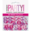 Unique 83849 Pink Number 16" Cutout Confetti-5 oz 1 Pack,