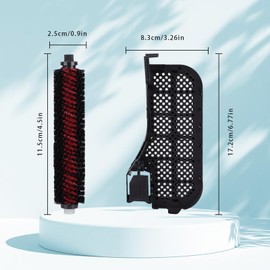 Maintenance Brush and Water Filter for Roborock S8 Pro Ultra Assembly Accessories, Cleaning Tank Filter Accessories x 1, Original Cleaning Brush x 1 (Black, for S8 Pro Ultra)