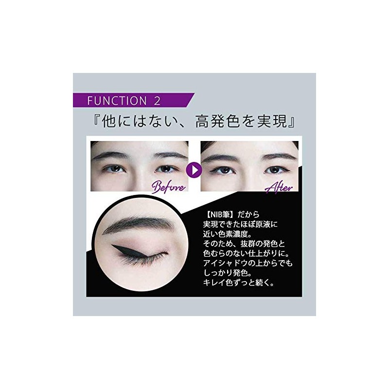 ATSUSHI NAKASHIMA Cosme Nib Liquid Eyeliner [Black x Black] Atsushina
