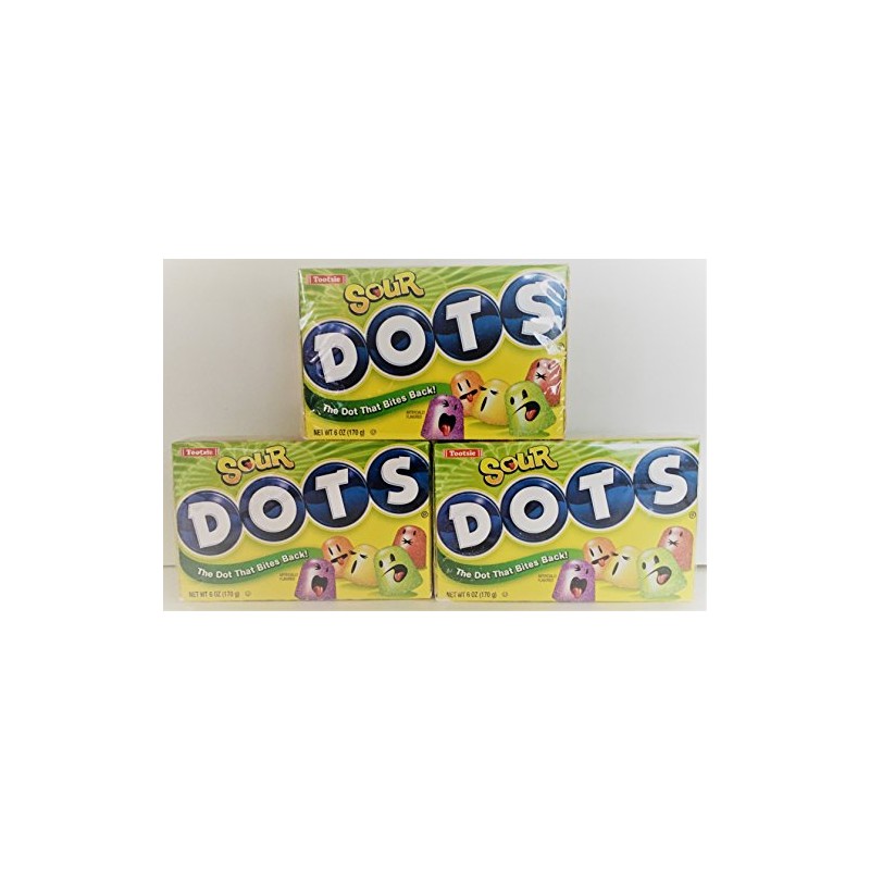 Sour Dots Theater Box 6 Ounces (Pack of 3)