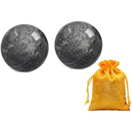 YEPMLRT 다크 그레이 보정 중국 가방에 감압 스포츠 마사지 건강 8CM 담긴 지름 5인치 운동 YEPMLRT Dark Grey Correction Chinese Bag with Pressure Sports Massage Health 8CM Diameter 5inch Exercise