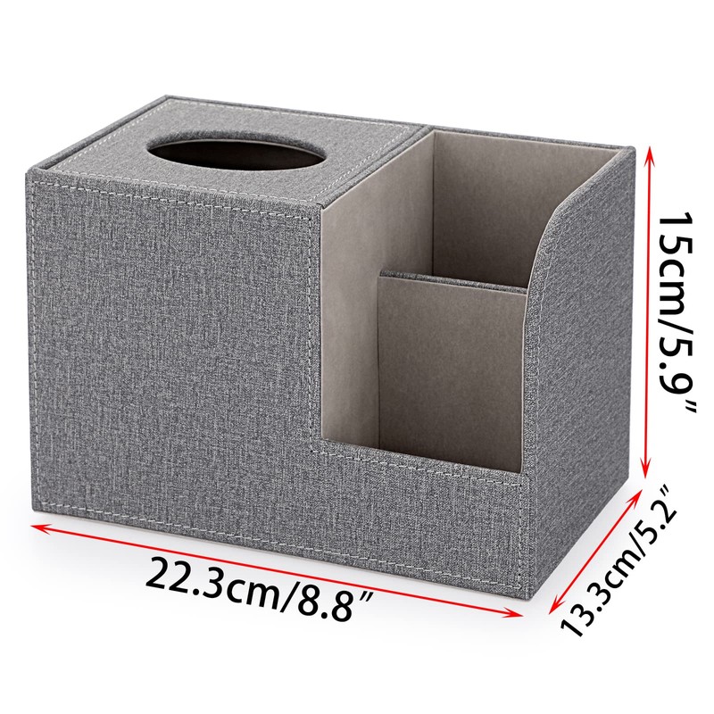Sumnacon Square Linen Tissue Box Cover - Decorative Cube Tissue