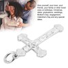 Crucifix Necklace Exquisite 925 Sterling Silver Men's Women's Jesus Cross