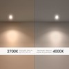 IP44 fixed recessed spots 6.5W WW+NW dimmable